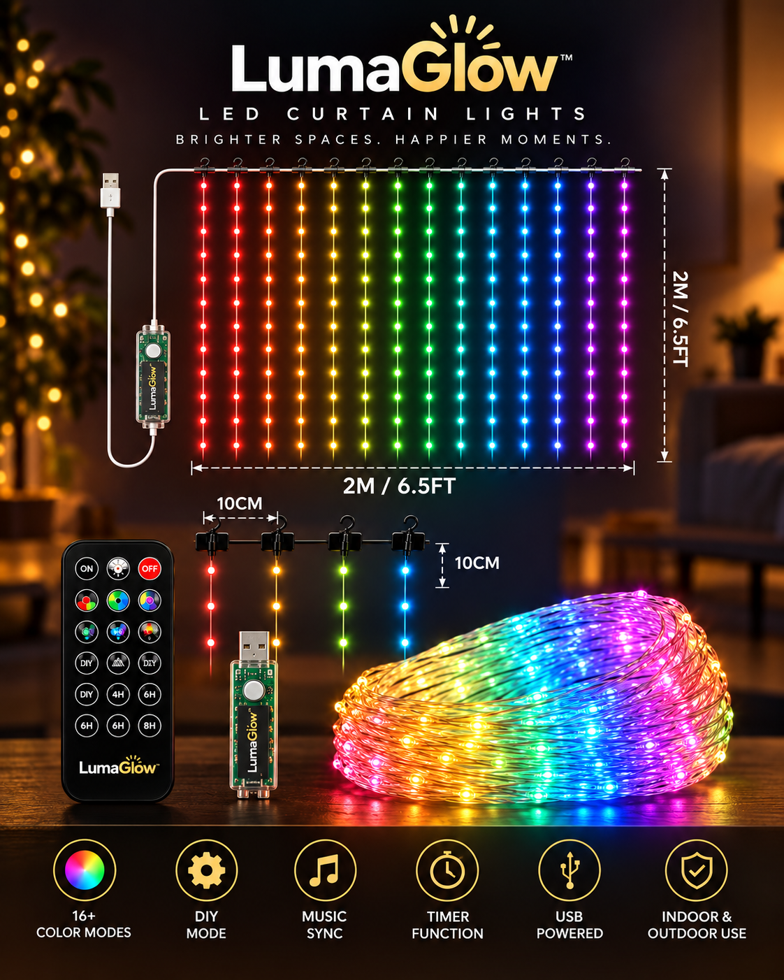 LumaGlow™ LED Lights