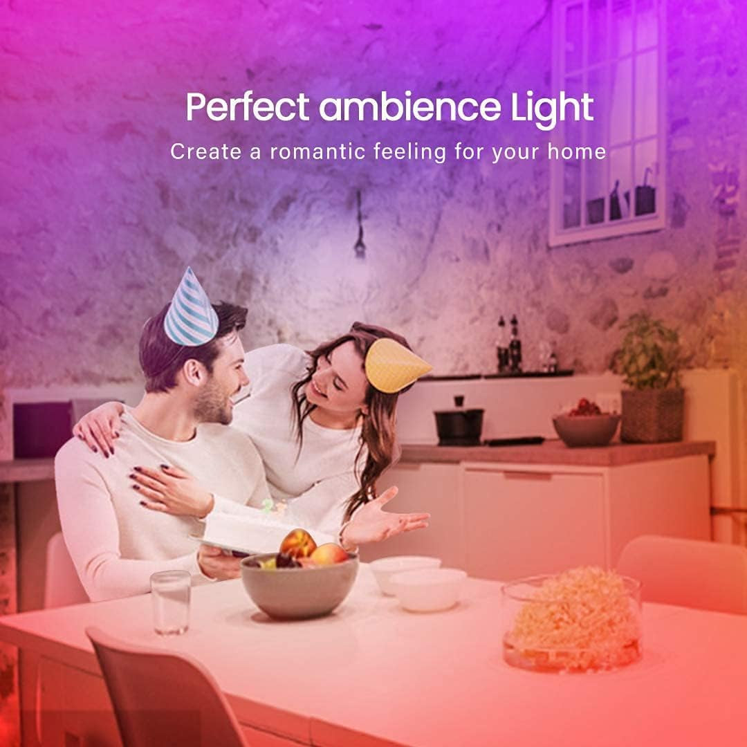 LED Lights Strip 100 FT, LED Lights for Bedroom 100Ft, RGB Rope Light for Room, Bluetooth APP Control,Color Changing Strip, Sync with Music,Para Cuarto, for Bedroom Home Party Decoration